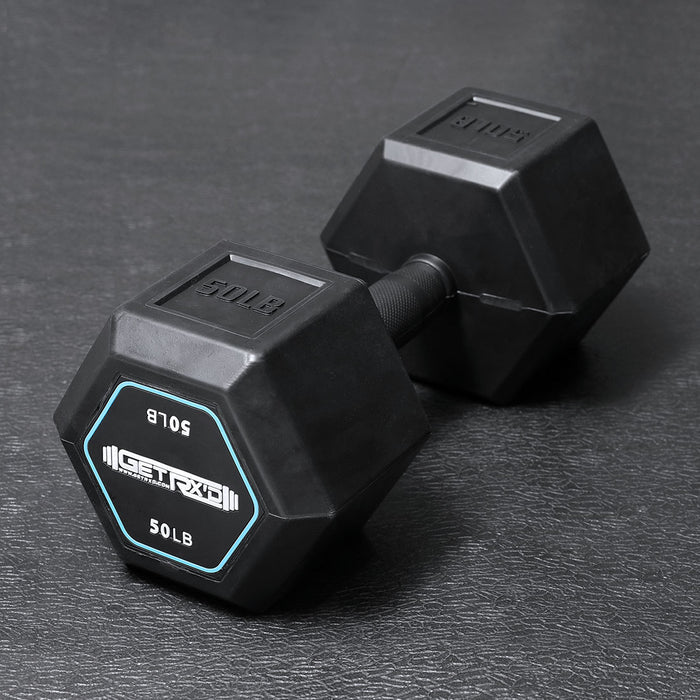 10 LB Rubber-Grip Hex Dumbbell [pc] (RHDR-010LB)