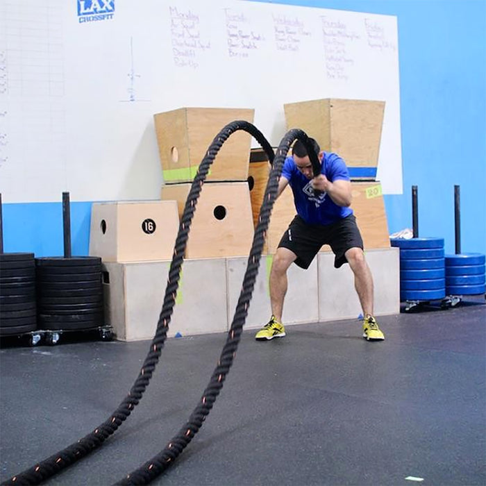 1.5" x 50' Elite Black Battle Rope (RPBX50-1.5)