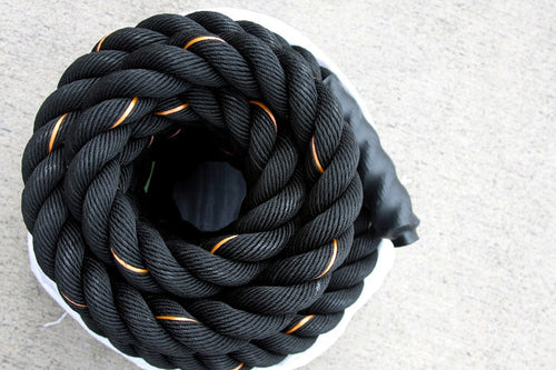 1.5" x 50' Elite Black Battle Rope (RPBX50-1.5)