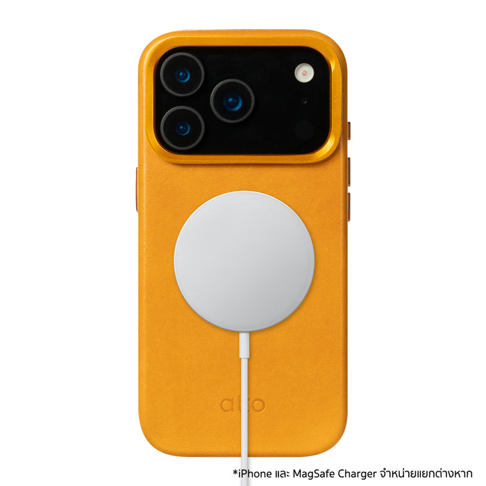 เคสหนัง Uplop Magnetic/Stand สำหรับ iPhone 17 Pro สี Caramel รองรับการชาร์จไร้สาย แบรนด์ ALTO