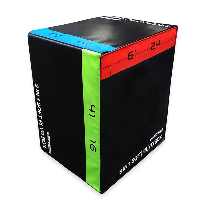 3-in-1 Soft Plyo Box: 16", 20", 24" (PLYF-16,20,24)