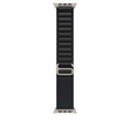 49mm Black Alpine Loop - Medium - Natural Titanium Finish