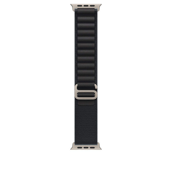 49mm Black Alpine Loop - Medium - Natural Titanium Finish