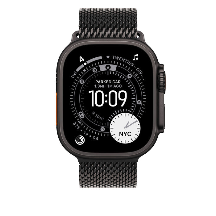 49mm Black Titanium Milanese Loop - Medium