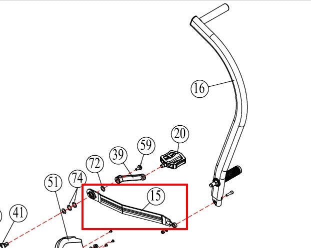 AB-1-PT-15: Connecting Arm Pair (left + right)