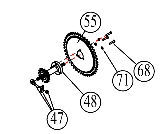 AB-1-PT-48SET: Idler Hub Set
