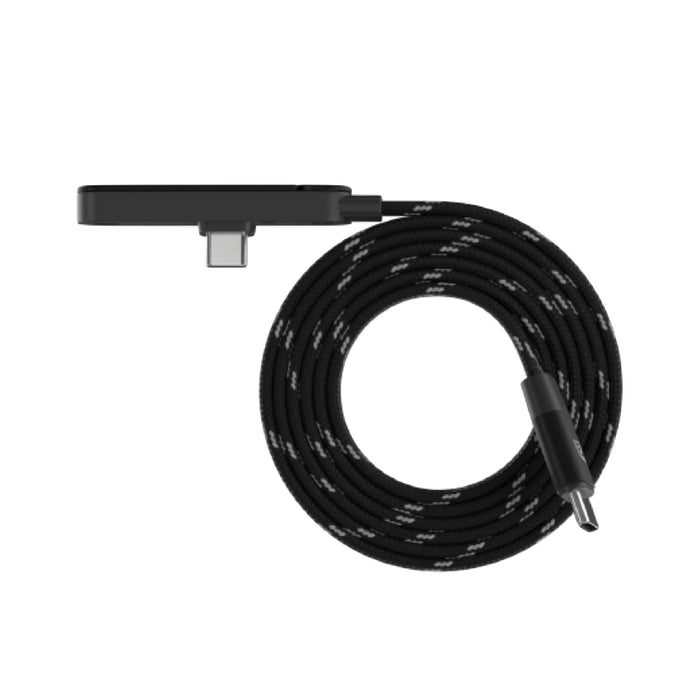 สายชาร์จแม่เหล็ก ADAM element iLinio FS120 พร้อมขาตั้ง รองรับชาร์จ USB-C 100W จัดเก็บง่าย ประหยัดพื้นที่ ด้วยสายถักไนลอนยืดหยุ่น