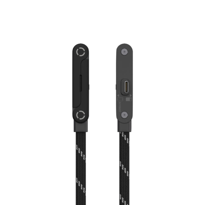 สายชาร์จแม่เหล็ก ADAM element iLinio FS120 พร้อมขาตั้ง รองรับชาร์จ USB-C 100W จัดเก็บง่าย ประหยัดพื้นที่ ด้วยสายถักไนลอนยืดหยุ่น