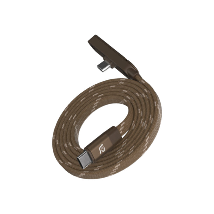 สายชาร์จแม่เหล็ก ADAM element iLinio FS120 พร้อมขาตั้ง รองรับชาร์จ USB-C 100W จัดเก็บง่าย ประหยัดพื้นที่ ด้วยสายถักไนลอนยืดหยุ่น