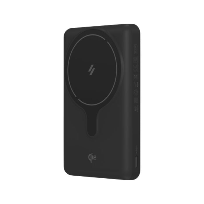 แบตเตอรี่สำรอง Adam Element 10000mAh มาตรฐาน Qi2 ชาร์จไร้สายแม่เหล็ก 15W สำหรับ iPhone รองรับชาร์จเร็ว USB-C สูงสุด 20W พร้อมขาตั้งพับได้และไฟแสดงสถานะแบตเตอรี่