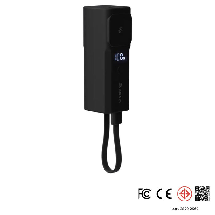 แบตเตอรี่สำรอง ADAM Element Vionta P5 Pro 5-in-1 ความจุ 5000 mAh - Black