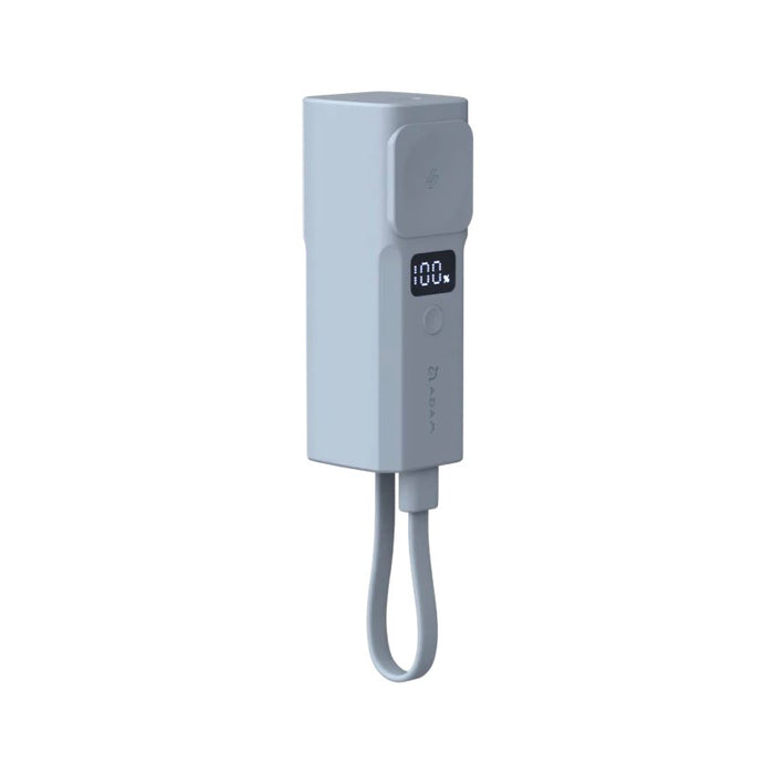 แบตเตอรี่สำรอง ADAM Element Vionta P5 Pro 5-in-1 ความจุ 5000mAh ชาร์จไว มีสาย USB-C ในตัว รองรับชาร์จนาฬิกา พร้อมจอ LED อัจฉริยะ