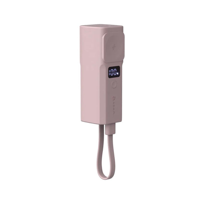 แบตเตอรี่สำรอง ADAM Element Vionta P5 Pro 5-in-1 ความจุ 5000mAh ชาร์จไว มีสาย USB-C ในตัว รองรับชาร์จนาฬิกา พร้อมจอ LED อัจฉริยะ