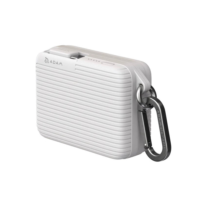 Adam Element Vionta T1 แบตเตอรี่สำรองความจุ 10000mAh สำหรับการเดินทาง ดีไซน์กะทัดรัด มาพร้อมสาย USB-C แบบดึงเก็บได้ ชาร์จเร็ว 30W หลายพอร์ต มีตะขอแขวน และไฟ LED แสดงสถานะ