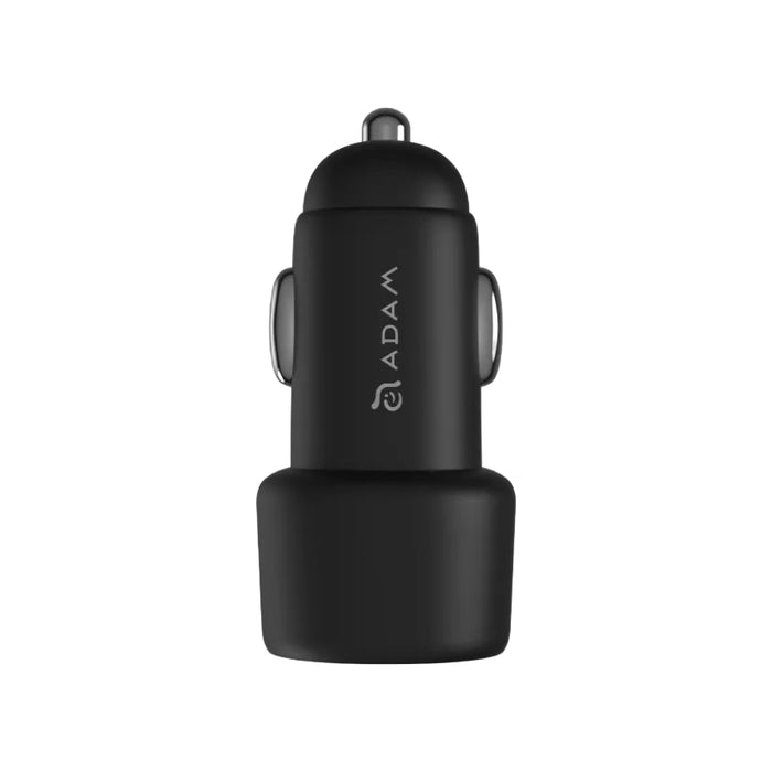 หัวชาร์จมือถือในรถยนต์ ADAM elements C40 สีดำ