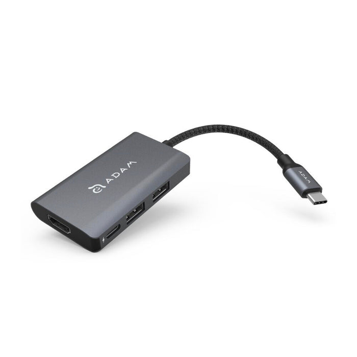 ฮับมัลติฟังก์ชั่น ADAM elements Casa Hub A01m USB-C 4 พอร์ต สี Gray
