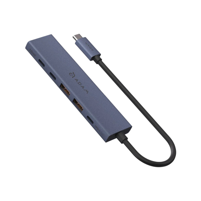 ADAM elements Hub USB-C 6-in-1 รองรับ 10Gbps, PD 100W และ HDMI 4K@60Hz ใช้งานได้กับ MacBook, iPad และ Windows เชื่อมต่อครบในตัวเดียว