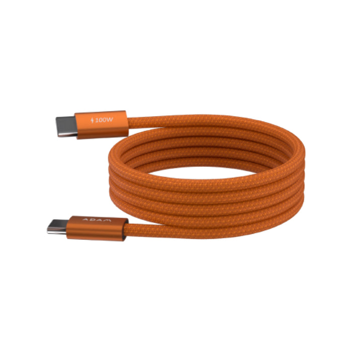 สาย USB-C to USB-C iLinio C100 รองรับชาร์จเร็ว 100W พร้อมแม่เหล็ก จัดเก็บง่าย สายถักไนลอน ถ่ายโอนข้อมูล 480Mbps ใช้ได้กับอุปกรณ์ USB-C