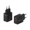 ADAM elements OMNIA X35A GaN 35W USB-C and USB-A Compact Charger TH Plug-Black