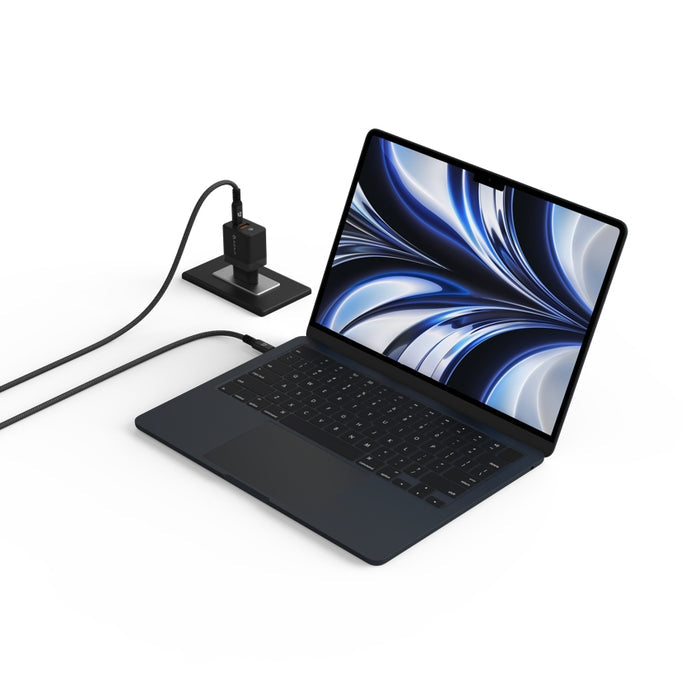 ADAM elements OMNIA X35A GaN 35W USB-C and USB-A Compact Charger TH Plug-Black