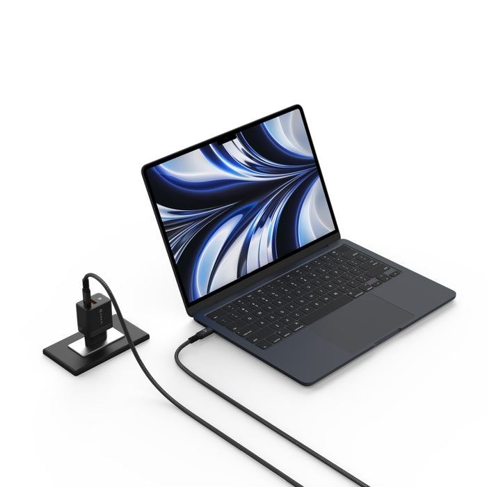 ADAM elements OMNIA X35A GaN 35W USB-C and USB-A Compact Charger TH Plug-Black