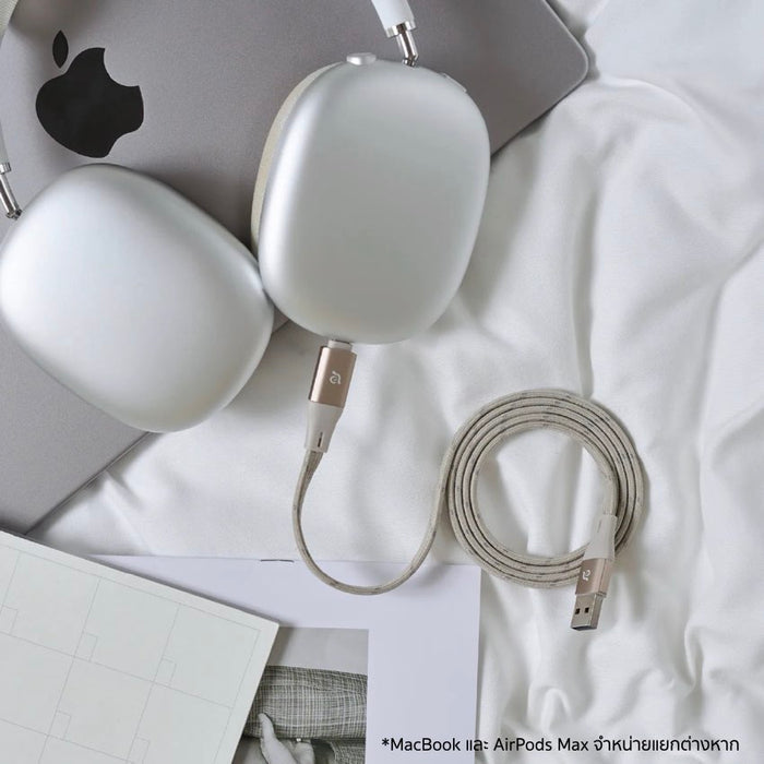 สายชาร์จ Adam Element PeAk 4 in 1 Magnetic Flat Cable 60W รองรับ USB-C, USB-A, Lightning ดีไซน์ทนทาน ชาร์จเร็วสูงสุด 60W ใช้ได้หลายอุปกรณ์