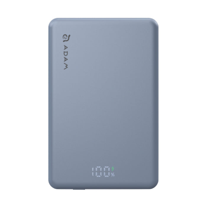 แบตเตอรี่สำรองพกพา ADAM elements Vionta L10 Ultra Slim Magnetic Wireless Charging 10K - Blue