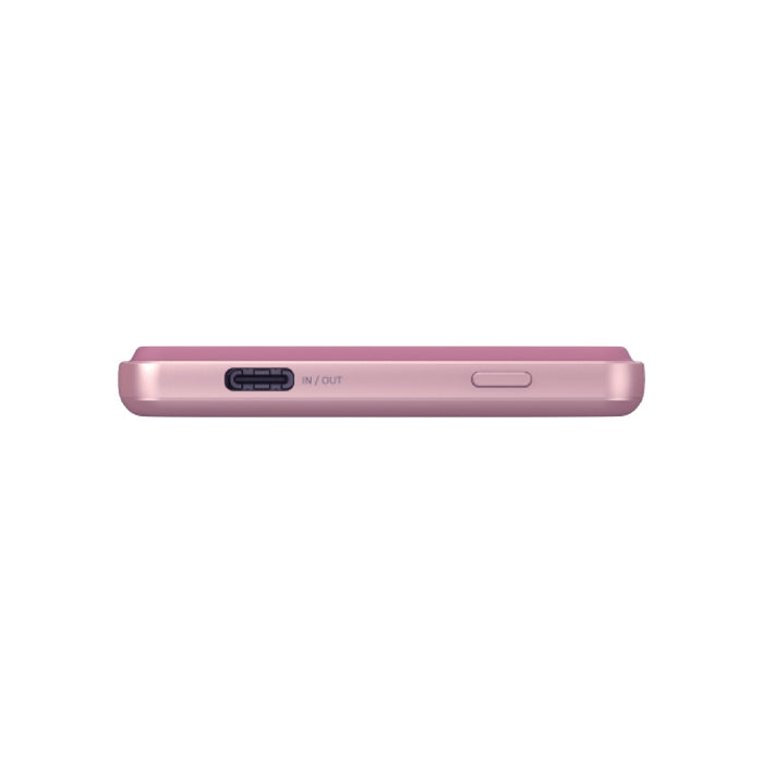 แบตเตอรี่สำรองพกพา ADAM elements Vionta L10 Ultra Slim Magnetic Wireless Charging 10K - Pink