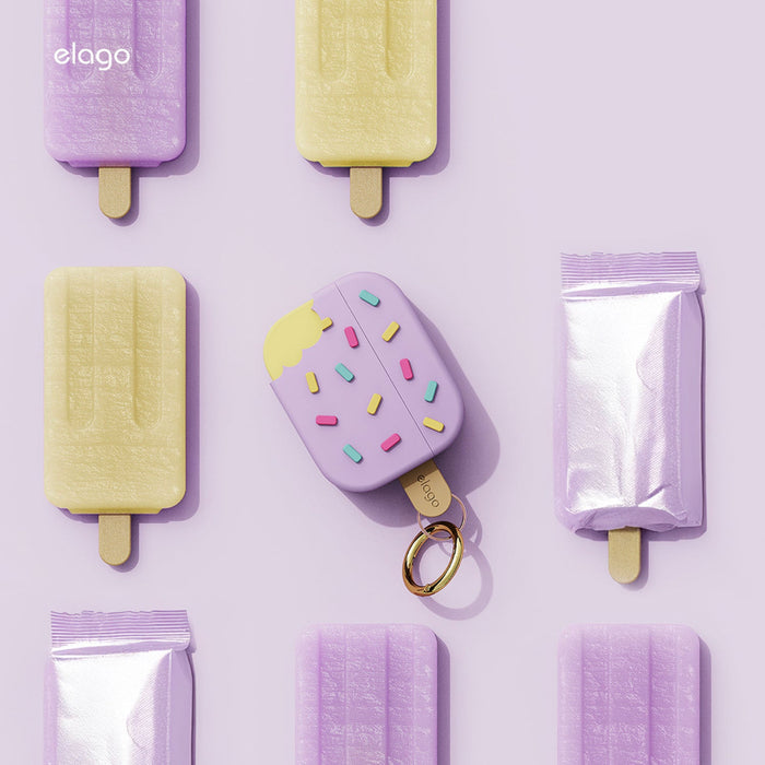 เคสซิลิโคน Ice Cream - Lavender สำหรับ AirPods Pro 3 ดีไซน์สวยงาม แบรนด์ ELAGO
