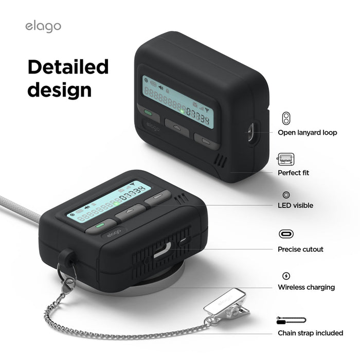 เคสซิลิโคน Pager สำหรับ AirPods Pro 3 ช่องตัดแม่นยำ แบรนด์ ELAGO