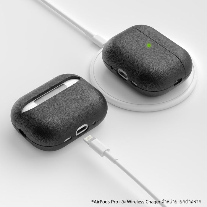 เคส AirPods Pro 3 หนังแท้ KeyBudz Artisan งานแฮนด์เมดจากช่างผู้เชี่ยวชาญ หนังอิตาลีพรีเมียม ปกป้องแข็งแรง ชาร์จไร้สายได้ ไม่ต้องถอดเคส