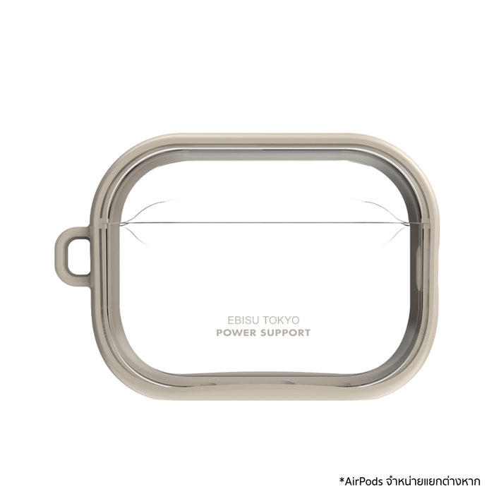 เคสกันกระแทก AirPods Pro 3 Power Support Air Jacket - Clear with Beige Frame