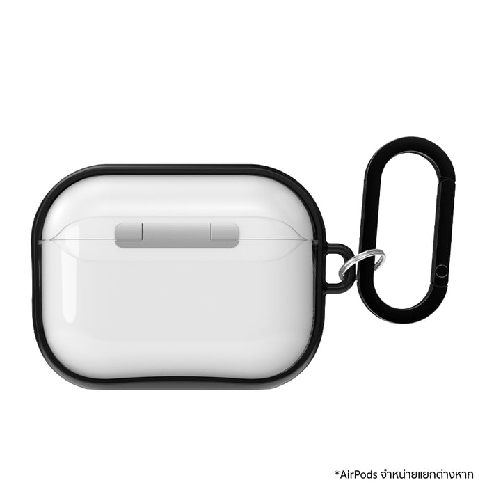 เคสกันกระแทก AirPods Pro 3 Power Support Air Jacket - Clear with Black Frame