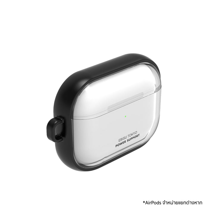 เคสกันกระแทก AirPods Pro 3 Power Support Air Jacket - Clear with Black Frame