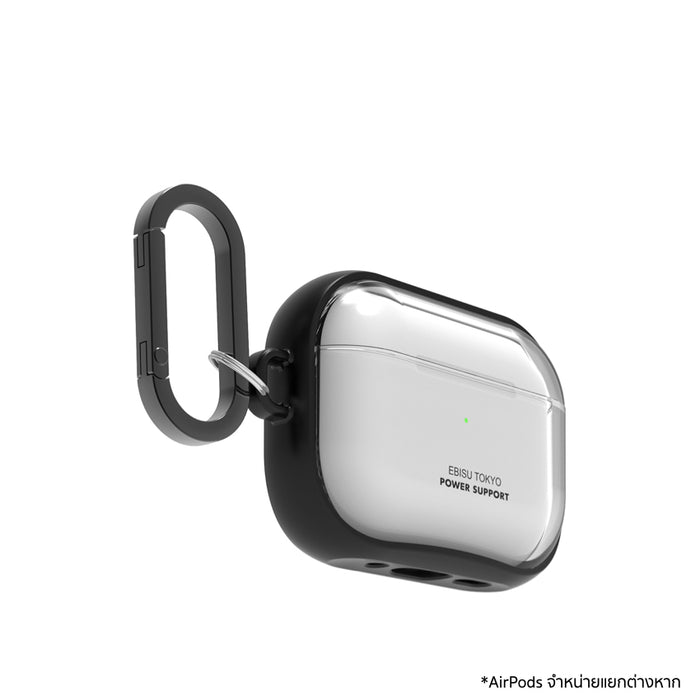 เคสกันกระแทก AirPods Pro 3 Power Support Air Jacket - Clear with Black Frame