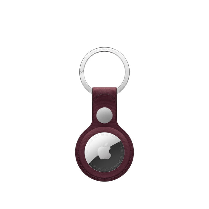 AirTag FineWoven Key Ring – Burgundy