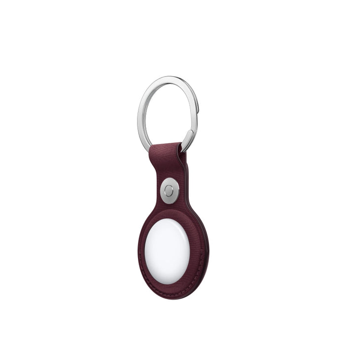 AirTag FineWoven Key Ring – Burgundy