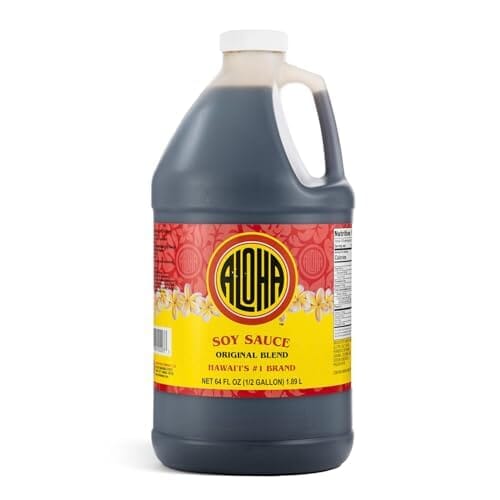 Aloha Shoyu Original Blend Soy Sauce, Hawaiian Sweet Flavor, 1/2 Gallon Aloha