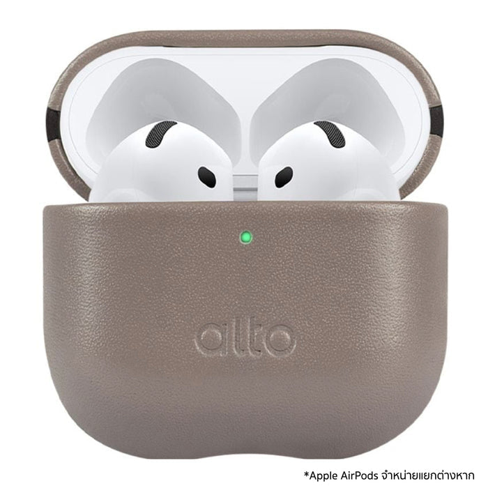 ALTO Leather Case สำหรับ AirPods 4 สี Cement