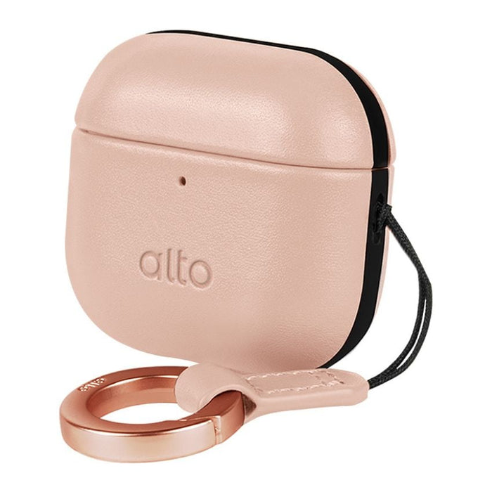 ALTO Leather Case สำหรับ AirPods 4 รองรับการชาร์จไร้สาย สี Pink