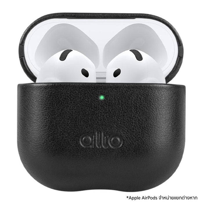 ALTO Leather Case สำหรับ AirPods 4 สี Raven