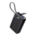แบตเตอรี่สำรองพกพา Anker 335 Power Bank [PowerCore 22.5W, Built-In USB-C Cable] สี Black