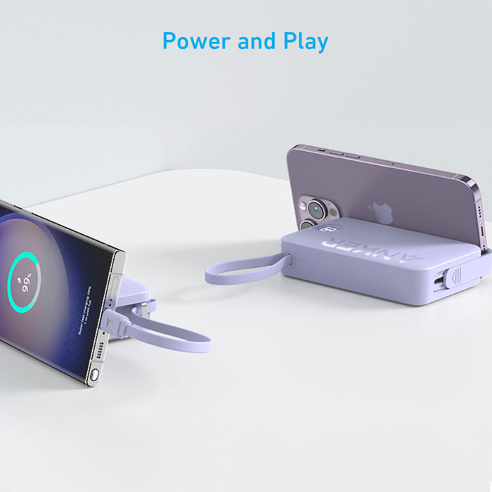 แบตเตอรี่สำรองพกพา Anker 335 Power Bank สี Black