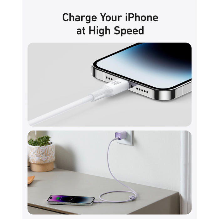 สายชาร์จ Anker 542 USB-C to Lightning (Bio-Based) ยาว 180 ซม สี White