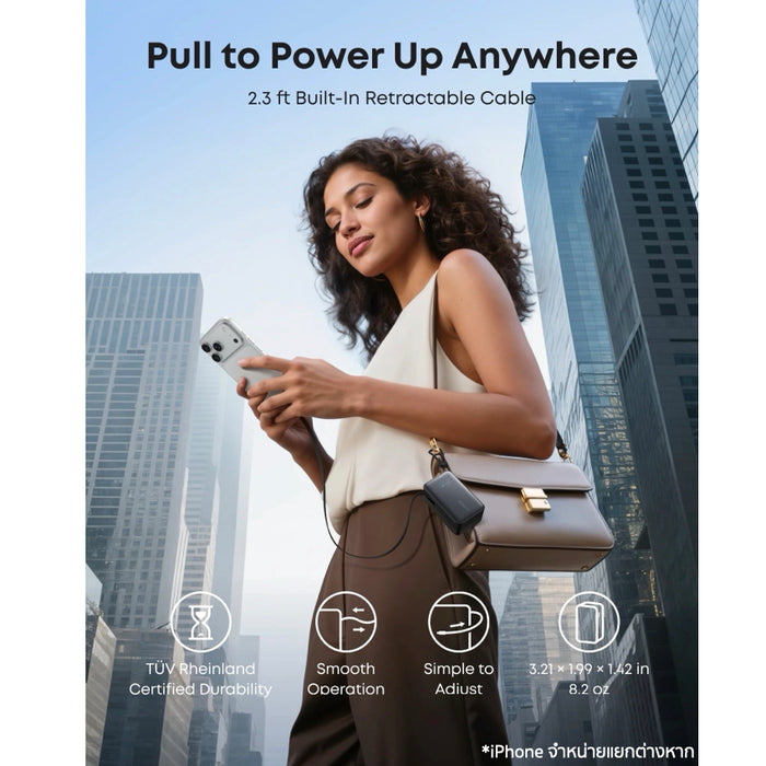 แบตเตอรี่สำรอง Anker Nano ความจุ 10000mAh กำลังไฟสูงสุด 45W - Black