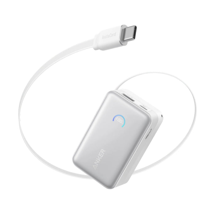 แบตเตอรี่สำรอง Anker Nano ความจุ 10,000mAh ชาร์จเร็วสูงสุด 45W พร้อมสาย USB-C ในตัว ขนาดกะทัดรัด รองรับ iPhone Samsung และ MacBook