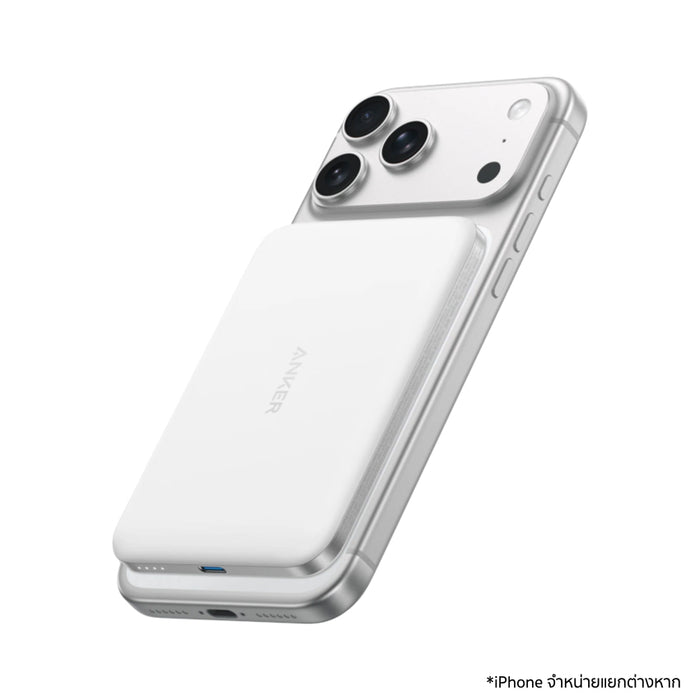 แบตเตอรี่สำรองพกพา Anker Nano Slim ความจุ 5000 มิลลิแอมป์ - White