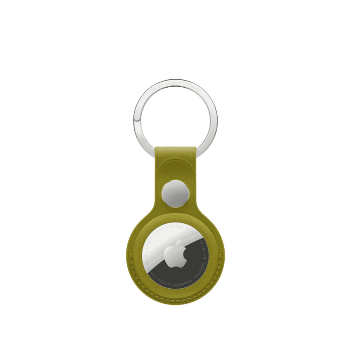 Apple AirTag FineWoven Key Ring - Chartreuse