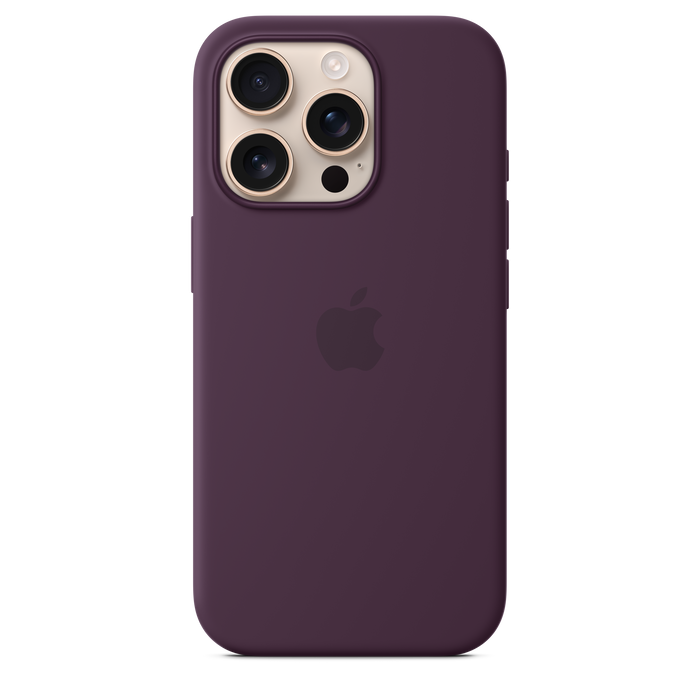 Apple Silicone Case MagSafe iPhone 16 Pro - Plum