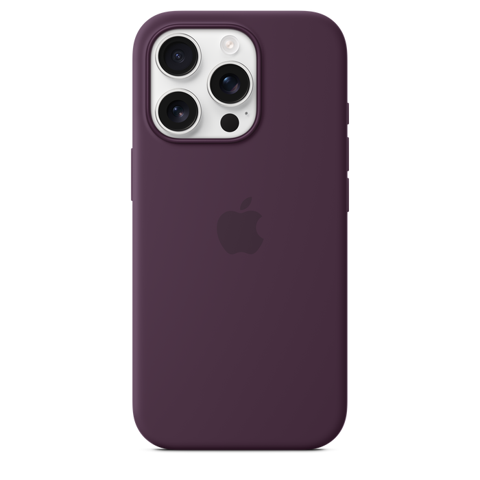 Apple Silicone Case MagSafe iPhone 16 Pro - Plum